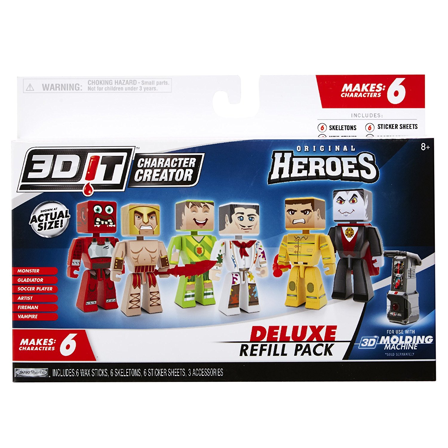 3DIT Character Creator Original Heroes Deluxe Refill Pack - Click Image to Close