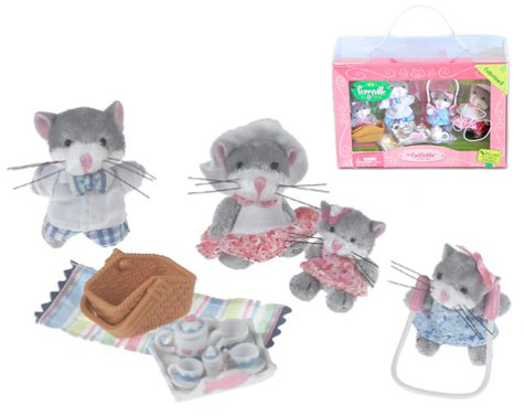 Furryville The Catfields at Tea Time Figures - Click Image to Close