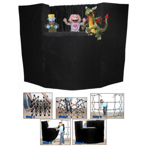 Presto Stage Portable Fold Up Puppet Stage - Click Image to Close