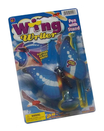 Wing Writer Butterfly Pen with Stand - Click Image to Close