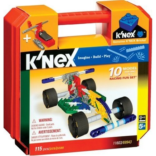 K'Nex Racing Fun Set With Sampler Copter - Click Image to Close