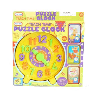Teach Time Puzzle Clock by Fun Time - Click Image to Close