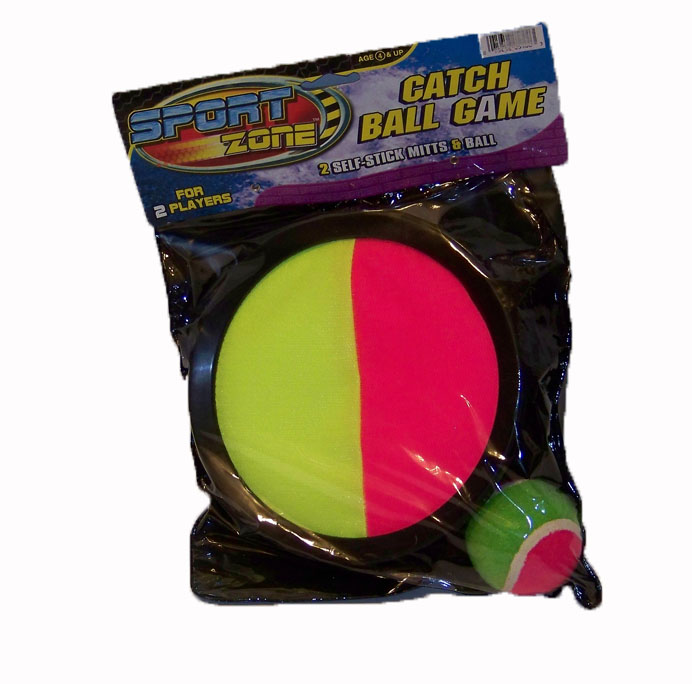 Velcro Volley Catch Ball Game (Pink) - Click Image to Close