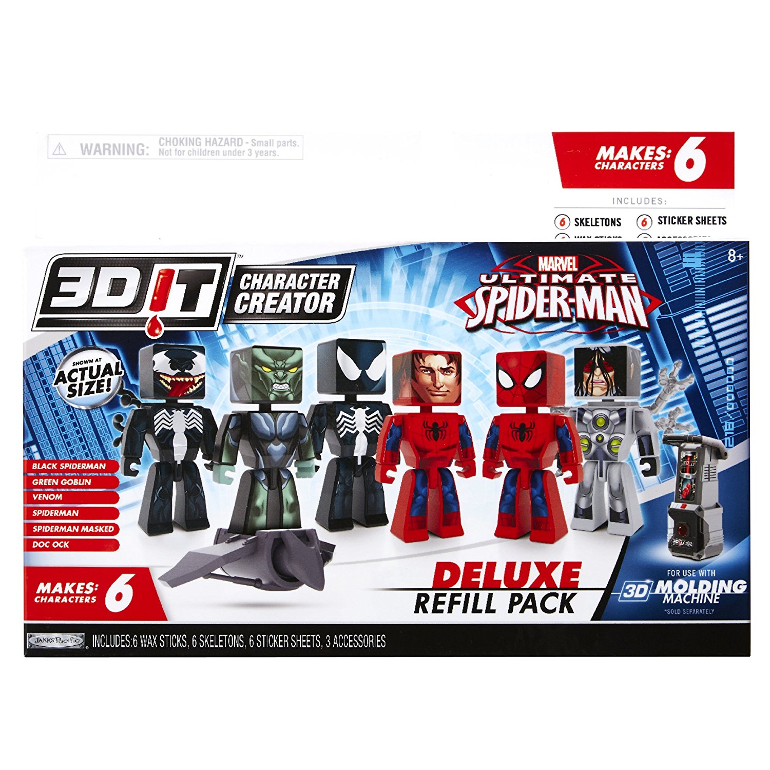 3DIT Character Creator Marvel Ultimate Spider-Man Deluxe Refill