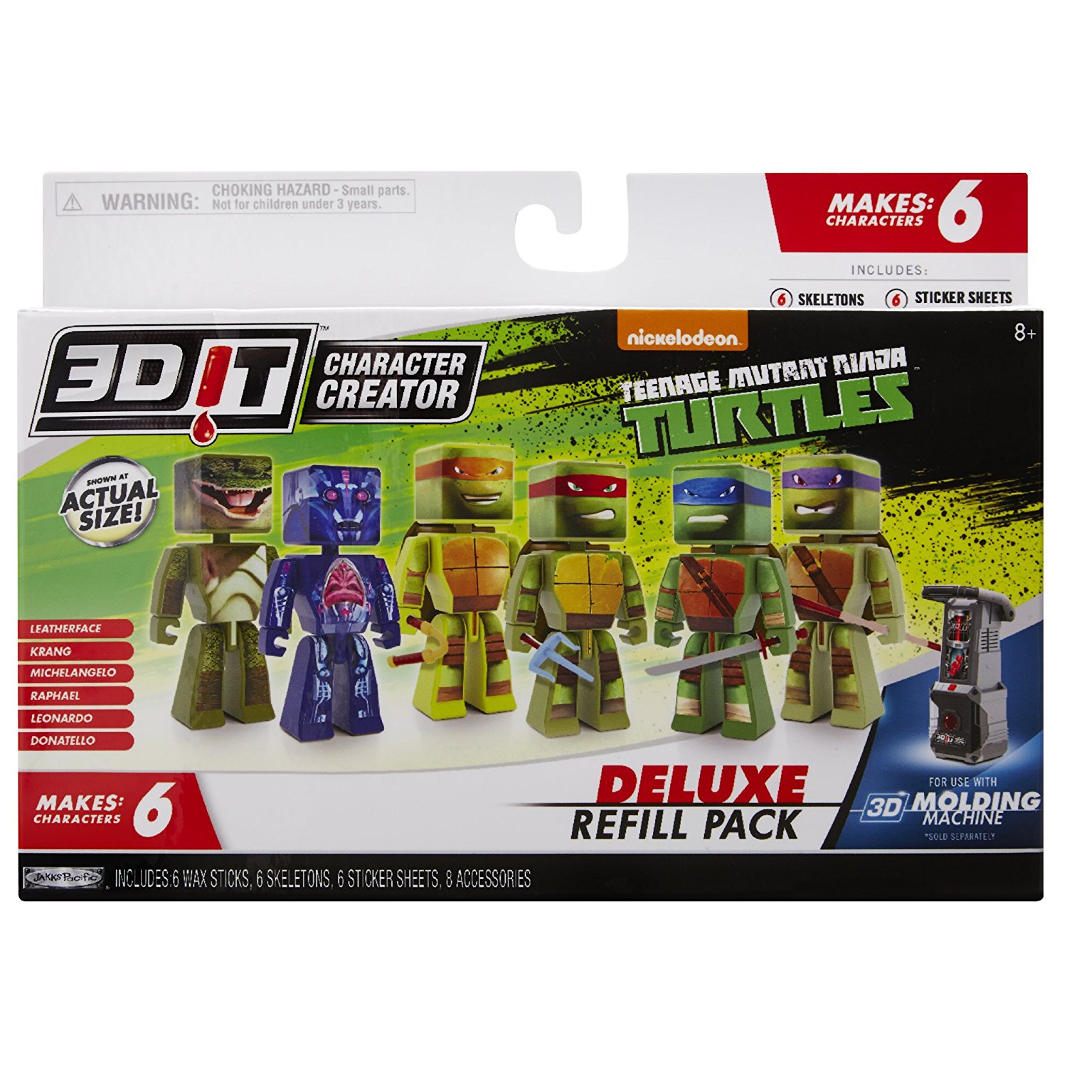 3DIT Character Creator TMNT Deluxe Refill Pack